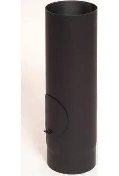 Kouřovod ABX roura s čistícím otvorem 0,5m / 150mm (síla 1,5mm) - černá