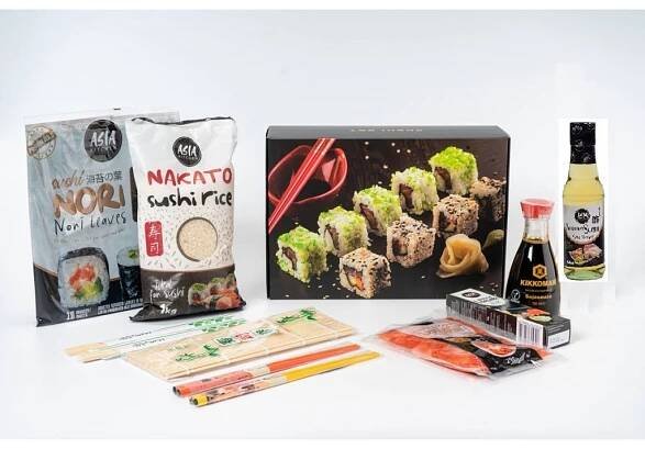 Startovací set na sushi s ozdobnými hůlkami v dárkovém balení | e-shop SushiRaj.cz