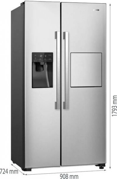 Gorenje NRS9182VXB1, chladnička Side by Side | Datacomp.sk