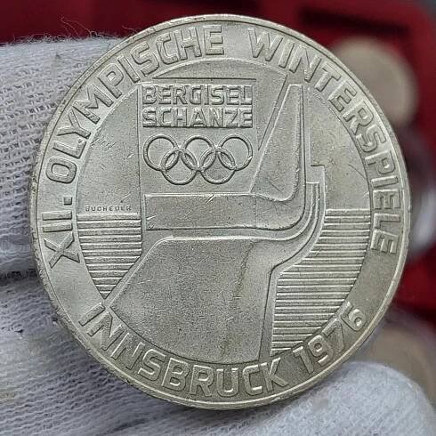 Investiční mince • 100 Schilling 1976 • Olympiáda Innsbruck