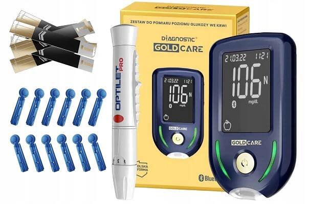 DIAGNOSTIC SET ZLATÉ PÉČE O HLADINU GLUKÓZY V KRVI