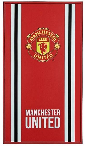 Osuška Manchester United FC, 70x140 cm, červená, bavlněná