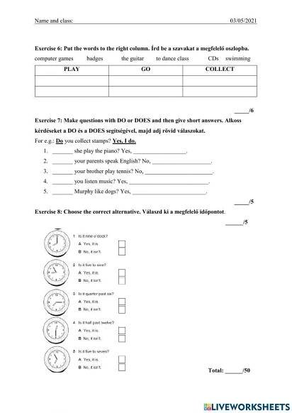 Project 1 Unit 4 Test