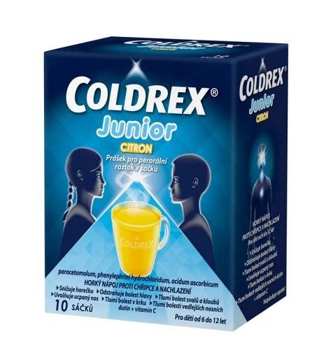 COLDREX Junior citron 10 sáčků
