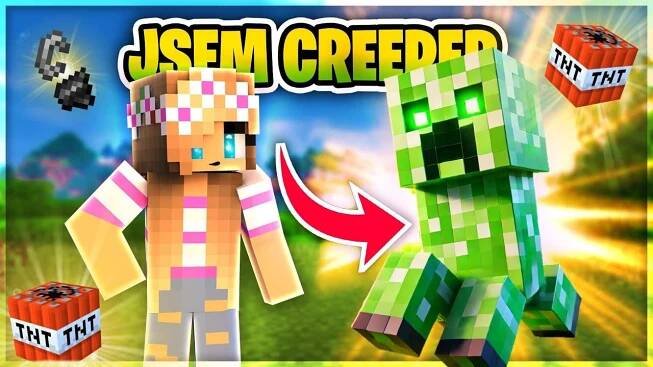 Dokážu jako CREEPER dohrát Minecraft?