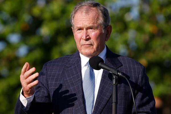 Former President George W. Bush claimed "Iranian influence" is leading to Hamas attacking Israel.