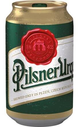 Pilsner Urquell Pivo světlý ležák 24 x 330 ml plech - Ležáky, Pivo, Nápoje, tabák