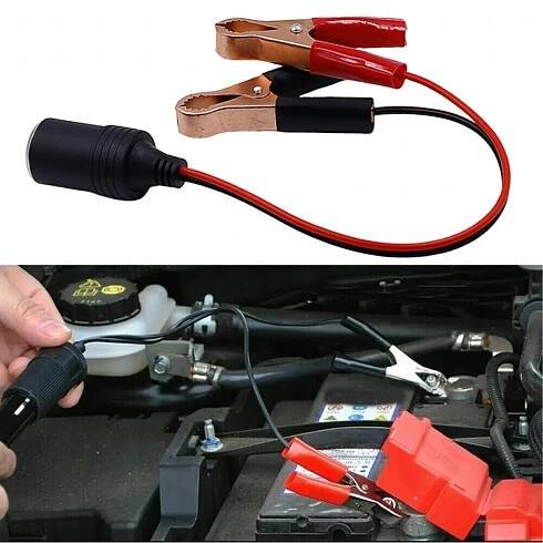 Adaptér do zapalovače 12V/24V s krokodýly | mujandilek.cz