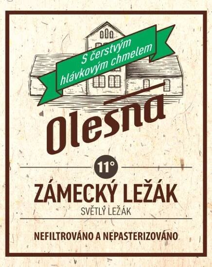 Zámecký Ležák - Pivovar Olešná