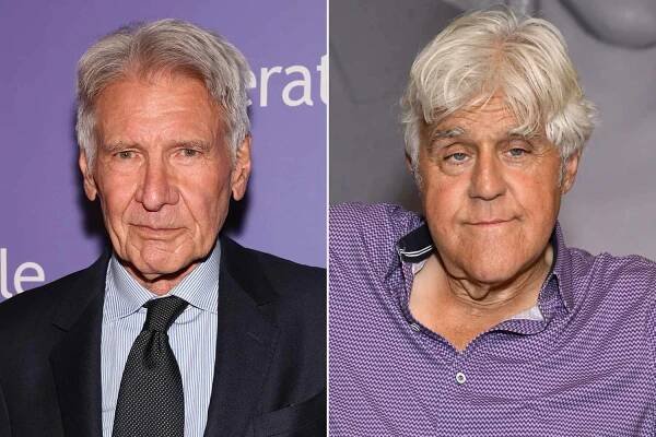 Harrison Ford and Jay Leno