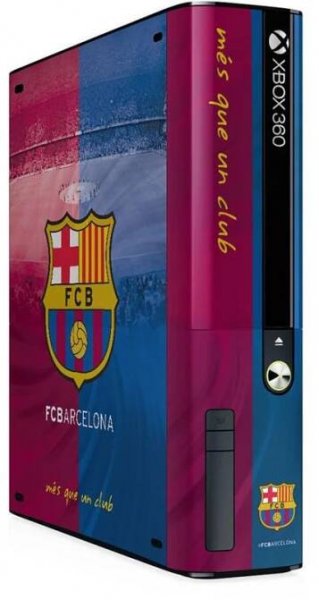 Skin (fólie) na Xbox 360 E GO Barcelona FC