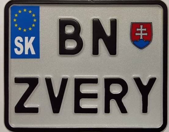 Výroba ŠPZ,MOTORKOVEJ, značky s vlastným textom... Rozmery : 14x11,4 cm (malá)