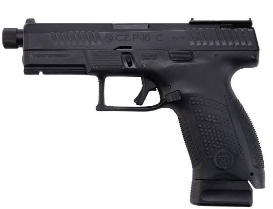 CZ série : Airsoftová pistole CZ P-10C Optics Ready, kovový závěr, CO2, blowback - černá - AirsoftPro.cz