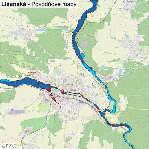Lišanská - mapy | Kurzy.cz