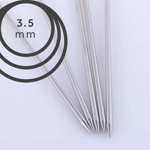 Ponožkové jehlice ChiaoGoo - 3.50 mm - VLNU