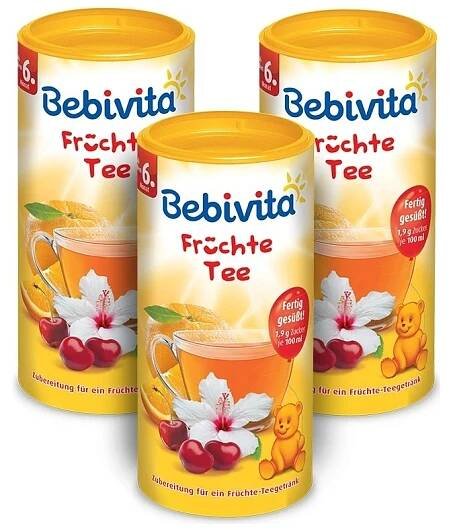 Bebivita Ovocný čaj-instantní, 3 × 200g