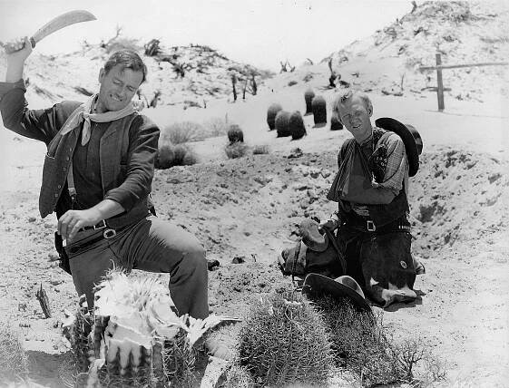 Tři kmotři - Z filmu - John Wayne, Harry Carey Jr.
