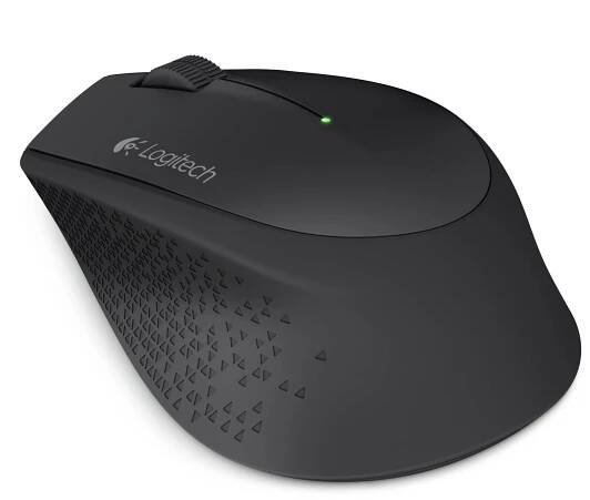 Ergonomická myš Logitech Wireless Mouse M280, bezdrátová, černá