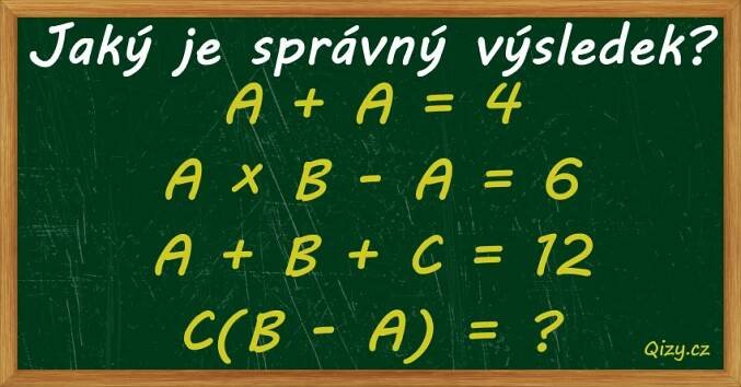 Jaký je správný výsledek? - Matematické hádanky