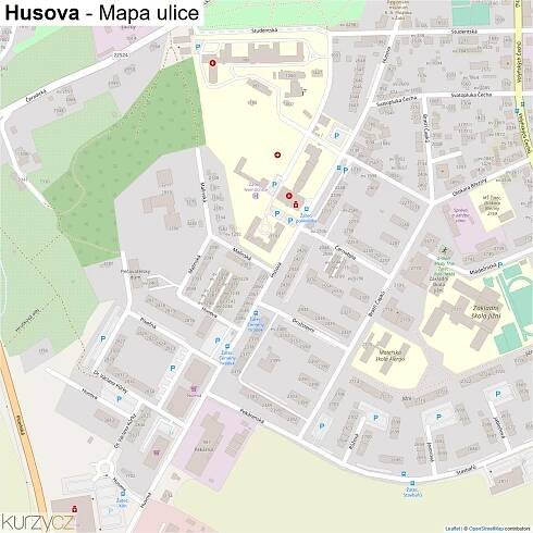 Husova - mapy | Kurzy.cz