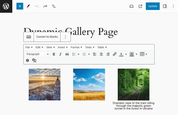 Classic Editor Advanced