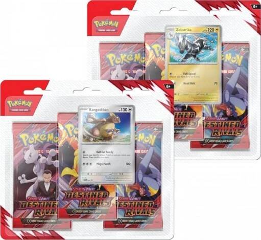 Pokémon TCG SV10 Destined Rivals 3 Blister Booster mix druhů