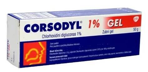 Corsodyl 1% gel 50 g