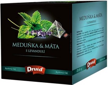 Druid Čaj bylinný Meduňka & Máta s levandulí Premium 21,6 g