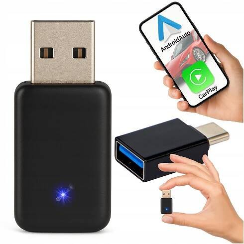 ADAPTÉR MODUL CARPLAY ANDROID AUTO BEZDRÁTOVÝ WIFI BLUETOOTH MINI PRO