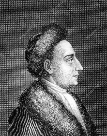 Stáhnout - Heinrich Wilhelm von Gerstenberg (1737-1823) on engraving from 1859. German poet and critic. Engraved by unknown artist and published in Meyers Konversations-Lexikon — Stock obrázek