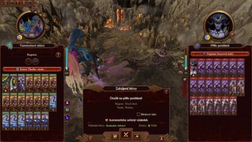Total War Warhammer 3; gameplay: Tzeentch Kairos bitva