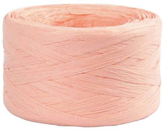 Papírová příze Raffia 100m světle růžová
