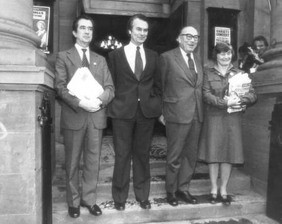 38915515-William Rogers MP, Dr David Owen, MP, Roy Jenkins and Shirley Williams.