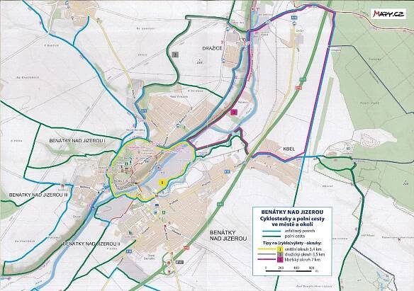 NOVÁ MAPA CYKLOSTEZKY BENÁTKY NAD JIZEROU A OKOLÍ - Informační středisko Benátky nad Jizerou