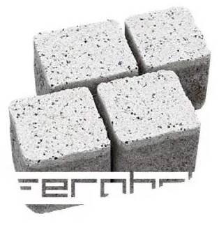 FEROBET Zámková dlažba CUBES 7 cm Excelent povrch Bílá