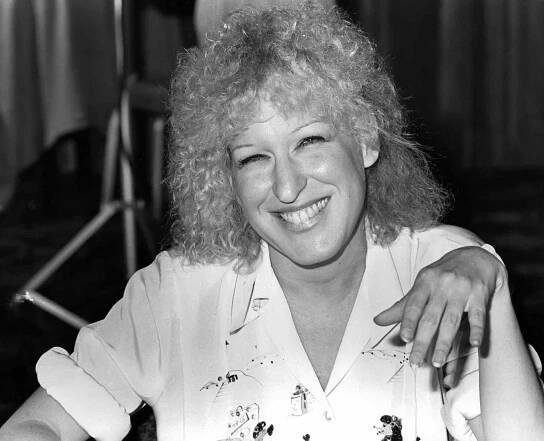 Bette Midler circa 1981 in New York City. 
