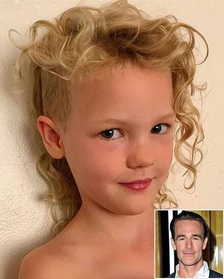 'Dawson's' Chic! James Van Der Beek's Daughter Annabel, 51⁄2, Gets the Side of Her Head Shaved
