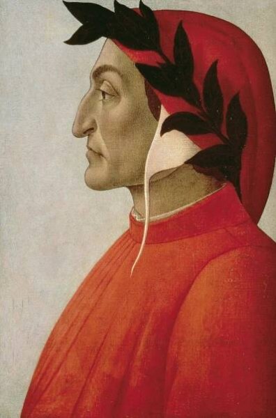 Portrait of Dante, Botticelli, Sandro (Alessandro di Mariano di Vanni Filipepi) | Reprodukce slavných obrazů na zeď | Posters.cz