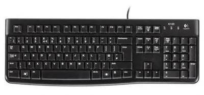 Logitech K120 Corded Keyboard USB klávesnice QWERTZ Česká Černá Logitech