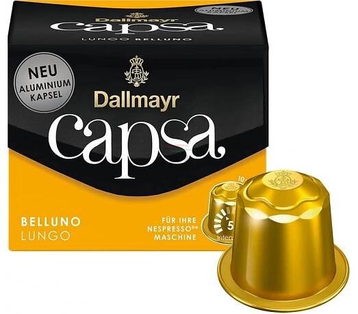 Dallmayr Capsa Lungo Belluno hliníkové kapsle 10 ks ⇒ 89 Kč - Kávové kapsle Dallmayr do Nespresso®