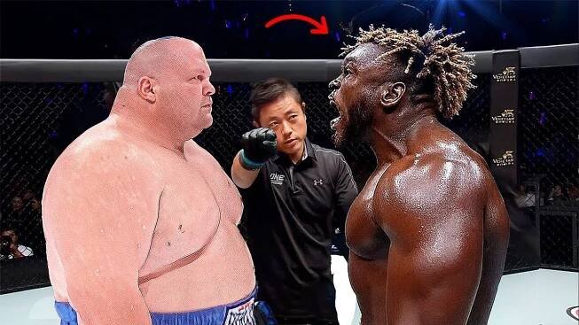 BRUTAL KARMA! When Butterbean DESTROYED BIG MUSCLES GIANTS With His Fists! (Violent KOs)