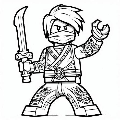 Omalovánka Ninjago strana 36