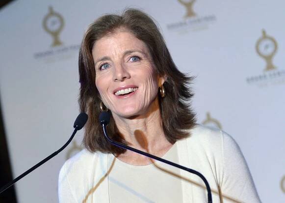 Caroline Kennedy speaking at a podium