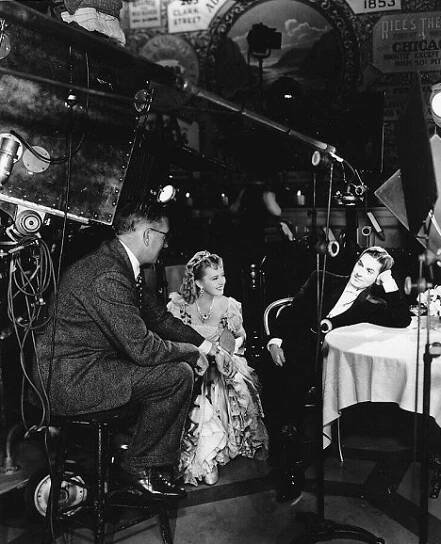 Henry King, Alice Faye, Tyrone Power - Chicago hoří - Z natáčení