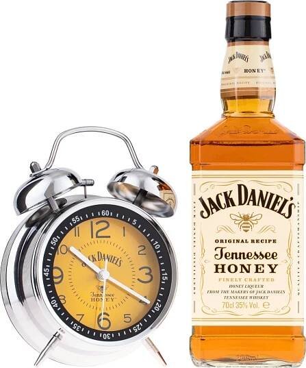 Jack Daniel's Honey 35% 0,7 l (dárkové balení budík)
