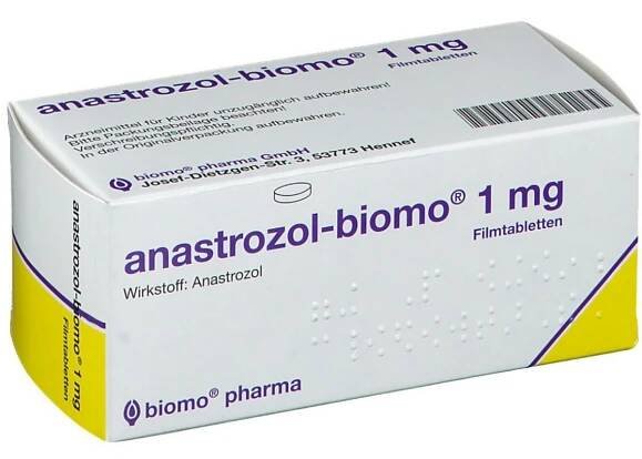 Anastrozol biomo 1 mg Filmtabletten