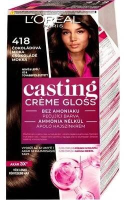 L'Oréal Paris Casting Creme Gloss Barva na vlasy 418 Chocolate Mocha 48 ml