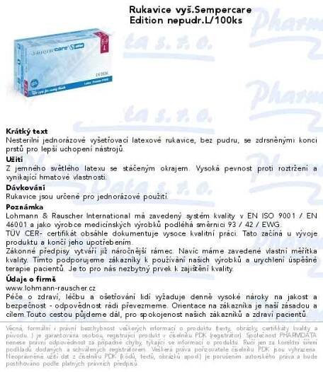 Rukavice Sempercare Edition L/100ks bezp | SOS lékárna online, internetová lékárna, léky