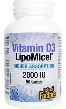 Natural Factors - VITAMIN D3 LipoMicel® 2000 IU
