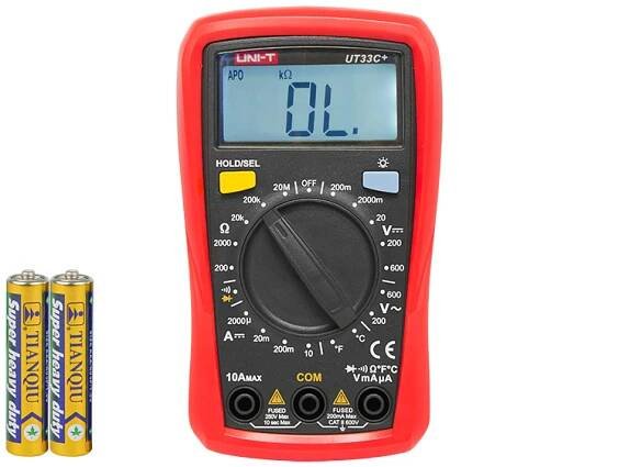 Ruční multimetr UNI-T UT-33C+
